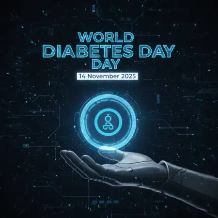 World Diabetes Day 2025 Awareness Slogan Poster - Free World Diabetes Day 2025 Download