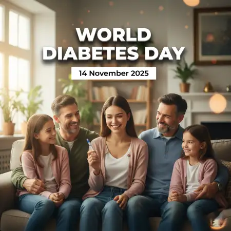World Diabetes Day 2025 Hd Blue Theme Background - Free World Diabetes Day 2025 Download