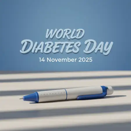 World Diabetes Day 2025 Minimalist Poster Design - Free World Diabetes Day 2025 Download