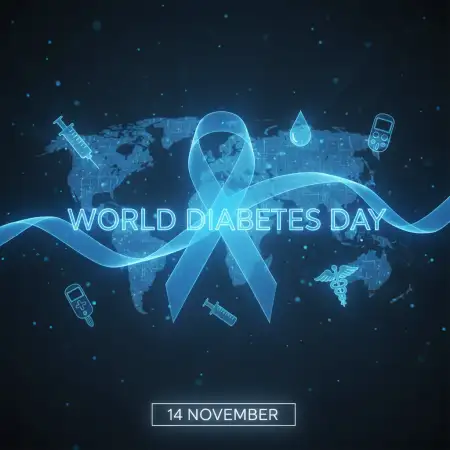Free World Diabetes Day Awareness Banner Design Ideas Background Download