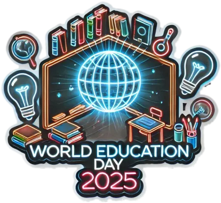 world education day 2025 png for educational campaigns