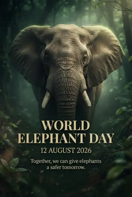 World Elephant Day 2026 Elephant Awareness - Free World Elephant Day 2026 Download
