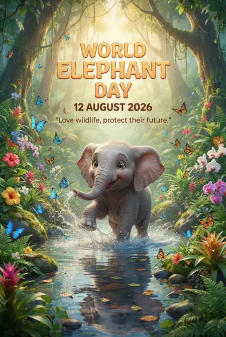 World Elephant Day 2026 Event Banner - Free World Elephant Day 2026 Download