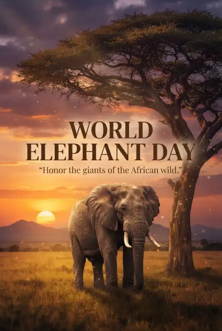 World Elephant Day 2026 Quotes Images - Free World Elephant Day 2026 Download