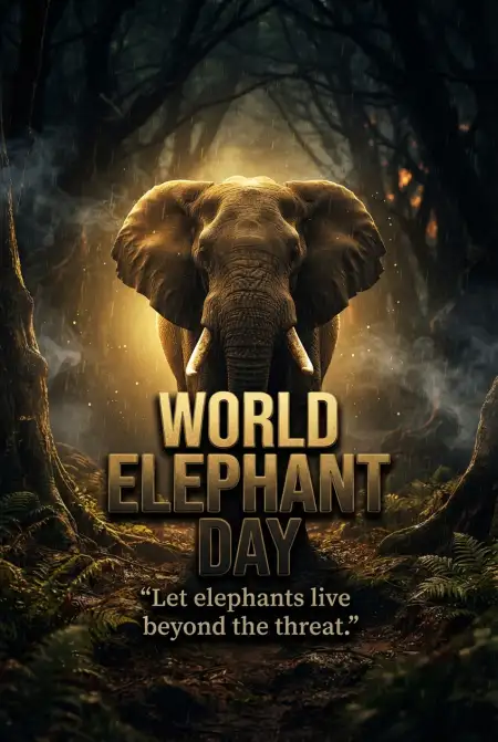 World Elephant Day 2026 Save Elephant Campaign - Free World Elephant Day 2026 Download