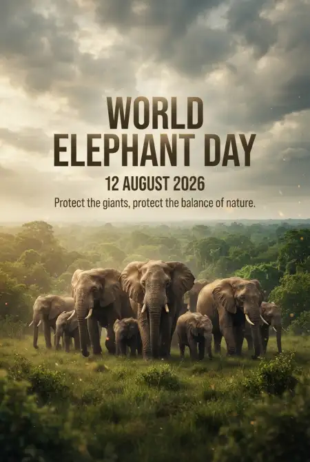 World Elephant Day 2026 Wildlife Conservation - Free World Elephant Day 2026 Download