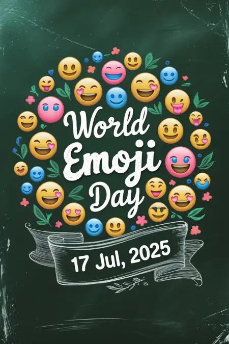 World Emoji Day 2025 Creative Banner Design - Free World Emoji Day Download