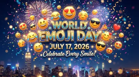 Free World Emoji Day 2026 Significance Image Download