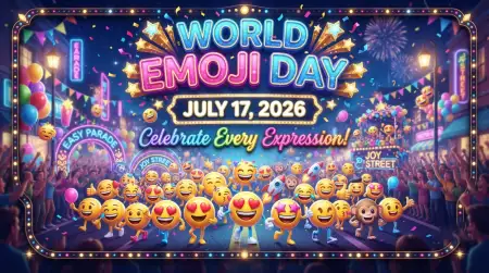 Free World Emoji Day 2026 X Twitter Post Ideas Image Download
