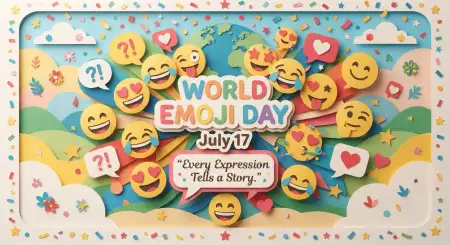 World Emoji Day Celebration Flyer - Free World Emoji Day Poster 2026 Download