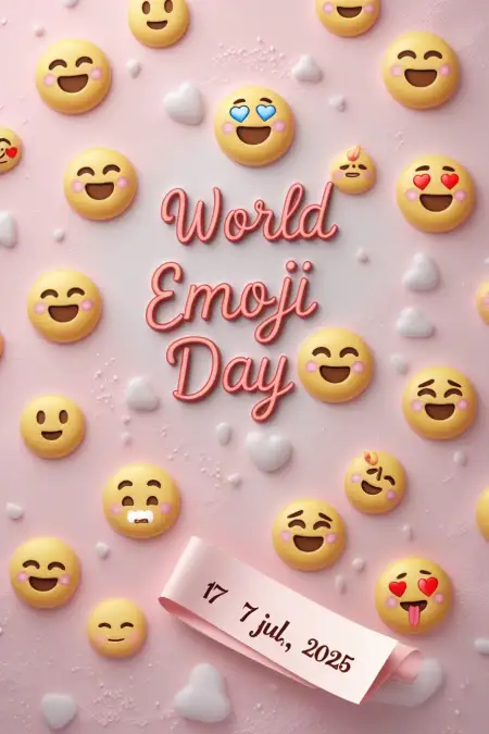 World Emoji Day Facebook Post Template - Free World Emoji Day Download
