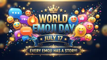 Free World Emoji Day Fun Facts Image Download
