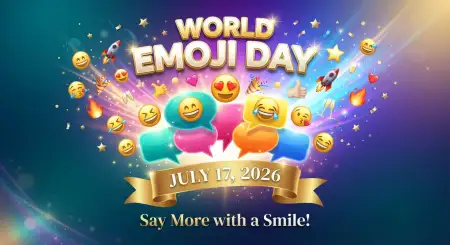 Free World Emoji Day Marketing Campaign Image Download