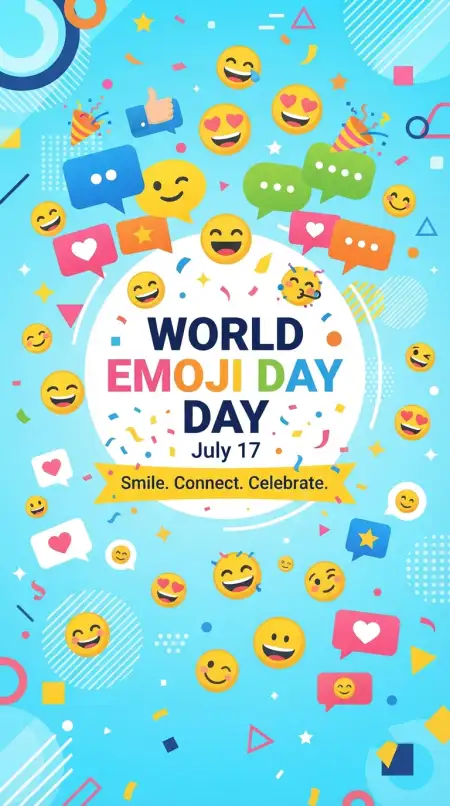 World Emoji Day Poster For Businesses - Free World Emoji Day Poster 2026 Download