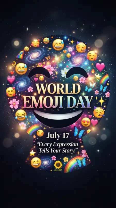 World Emoji Day Social Media Poster - Free World Emoji Day Poster 2026 Download