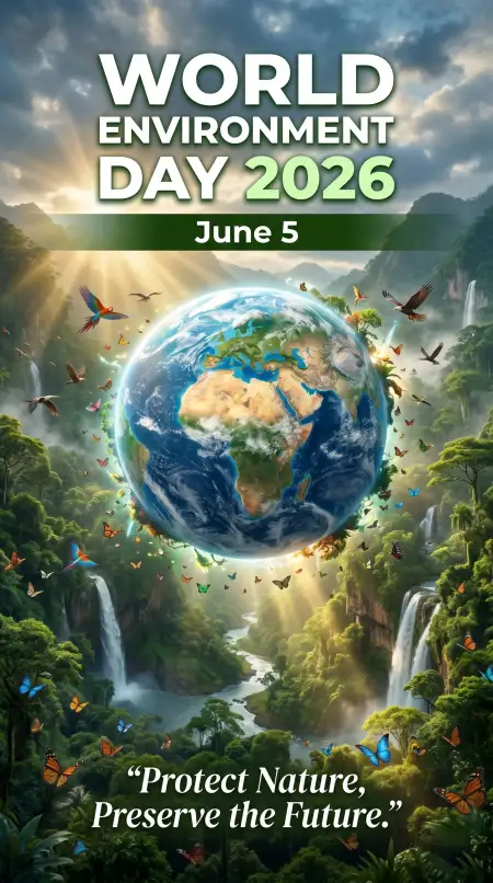 World Environment Day 2026 Digital Poster For Social Media - Free World Environment Day Poster Ideas 2026 Download