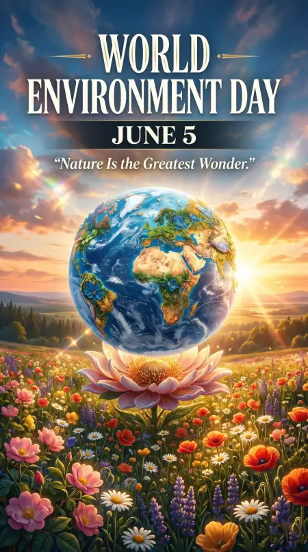 World Environment Day 2026 World Earth Protection Social Graphic - Free World Environment Day Poster Ideas 2026 Download