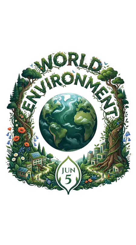 Free World Environment Day Badge Png Transparent PNG Download