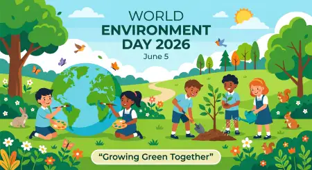 World Environment Day Classroom Poster Contest - Free World Environment Day Kids Artwork 2026 Download