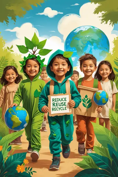 World Environment Day Fancy Dress Ideas For Kids - Free Related World Environment Day Image