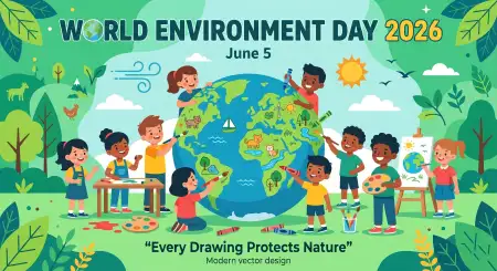 World Environment Day Nature Lover Drawing - Free World Environment Day Kids Artwork 2026 Download