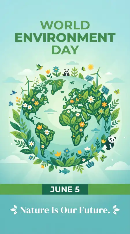 World Environment Day Poster Ideas With Eco Friendly Habits Illustration - Free World Environment Day Poster Ideas 2026 Download