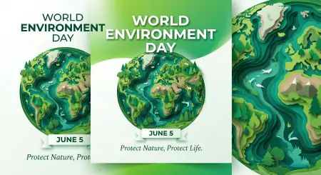 World Environment Day Poster Ideas With Green Background - Free World Environment Day Poster Ideas 2026 Download