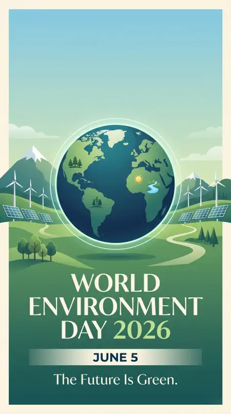World Environment Day Poster Ideas With Solar Energy Graphics - Free World Environment Day Poster Ideas 2026 Download