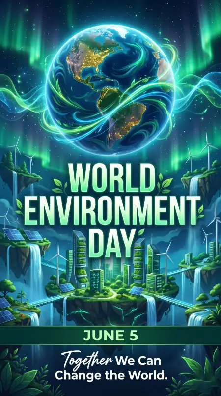 World Environment Day Poster Ideas With Wind Energy Artwork - Free World Environment Day Poster Ideas 2026 Download