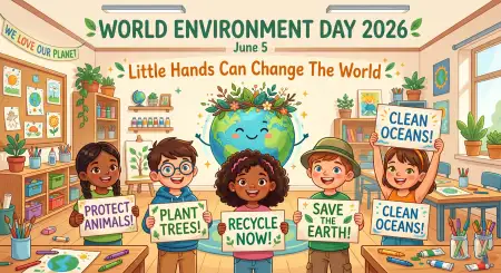 World Environment Day School Campaign Artwork - Free World Environment Day Kids Artwork 2026 Download