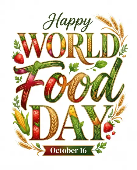 world food day 2026 creative greeting card design - World Food Day 2026
