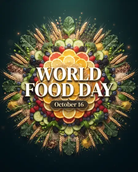 world food day 2026 creative typography quotes