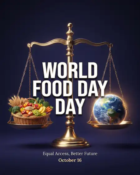 world food day 2026 food equality quotes poster