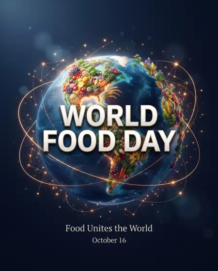 world food day 2026 international greetings poster - World Food Day 2026