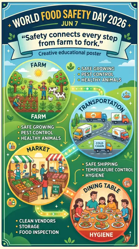 World Food Safety Day 2026 Contamination Prevention Poster - Free World Food Safety Day 2026 Download