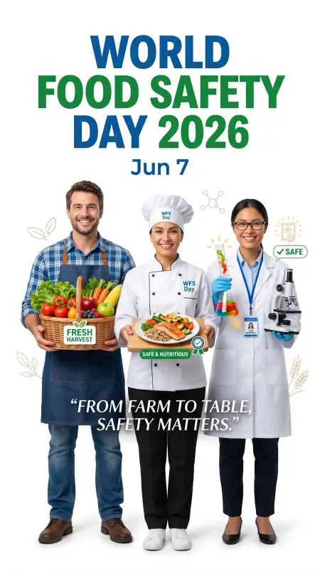 World Food Safety Day 2026 Workplace Safety Poster - Free World Food Safety Day 2026 Download