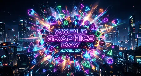 Free World Graphics Day Neon Style Graphics Image Download