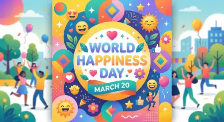 World Happiness Day 2026 Instagram Post Download - Free World Happiness Day 2026 Download
