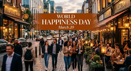 World Happiness Day 2026 Instagram Post Template 2 - Free World Happiness Day 2026 Download