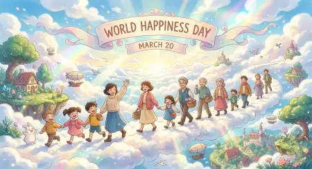World Happiness Day 2026 Messages In English - Free World Happiness Day 2026 Download