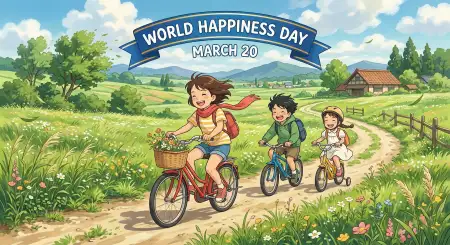 World Happiness Day 2026 Nature Happiness Theme Prompt - Free World Happiness Day 2026 Download