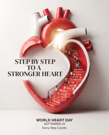 world heart day 2026 cardiovascular awareness poster - World Heart Day 2026
