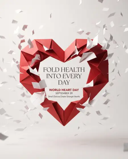 world heart day 2026 creative typography - World Heart Day 2026