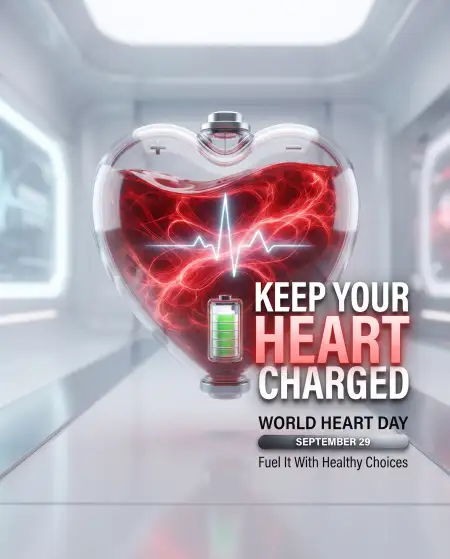 world heart day 2026 ecg heartbeat design - World Heart Day 2026