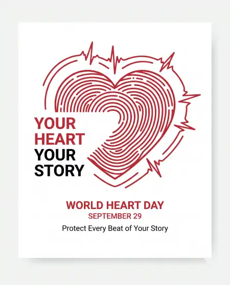 world heart day 2026 graphic design - World Heart Day 2026