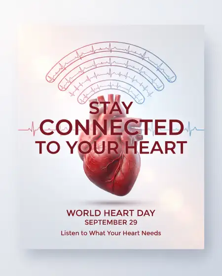 world heart day 2026 healthcare poster design - World Heart Day 2026
