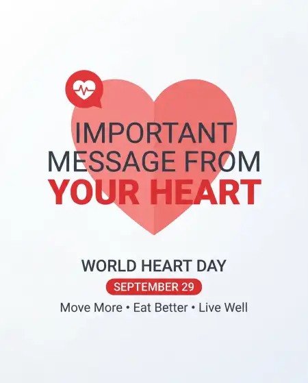world heart day 2026 healthy heart message - World Heart Day 2026