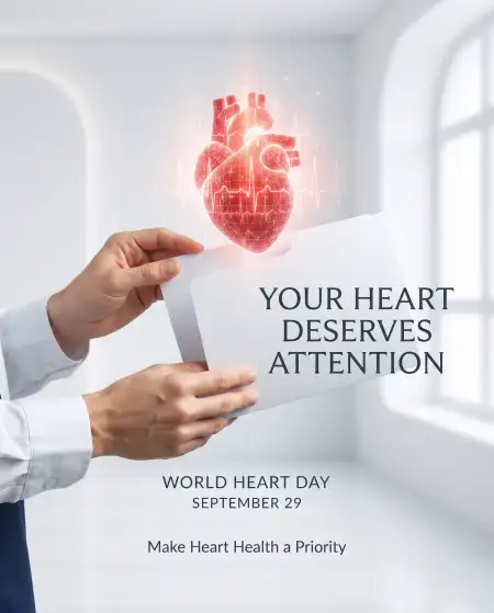 world heart day 2026 heart care message - World Heart Day 2026