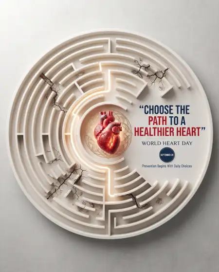 world heart day 2026 heart health campaign poster - World Heart Day 2026