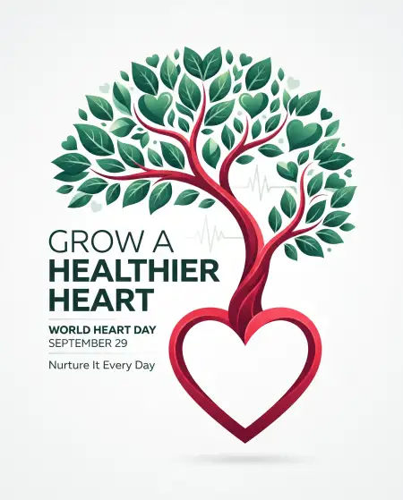 world heart day 2026 human heart illustration - World Heart Day 2026